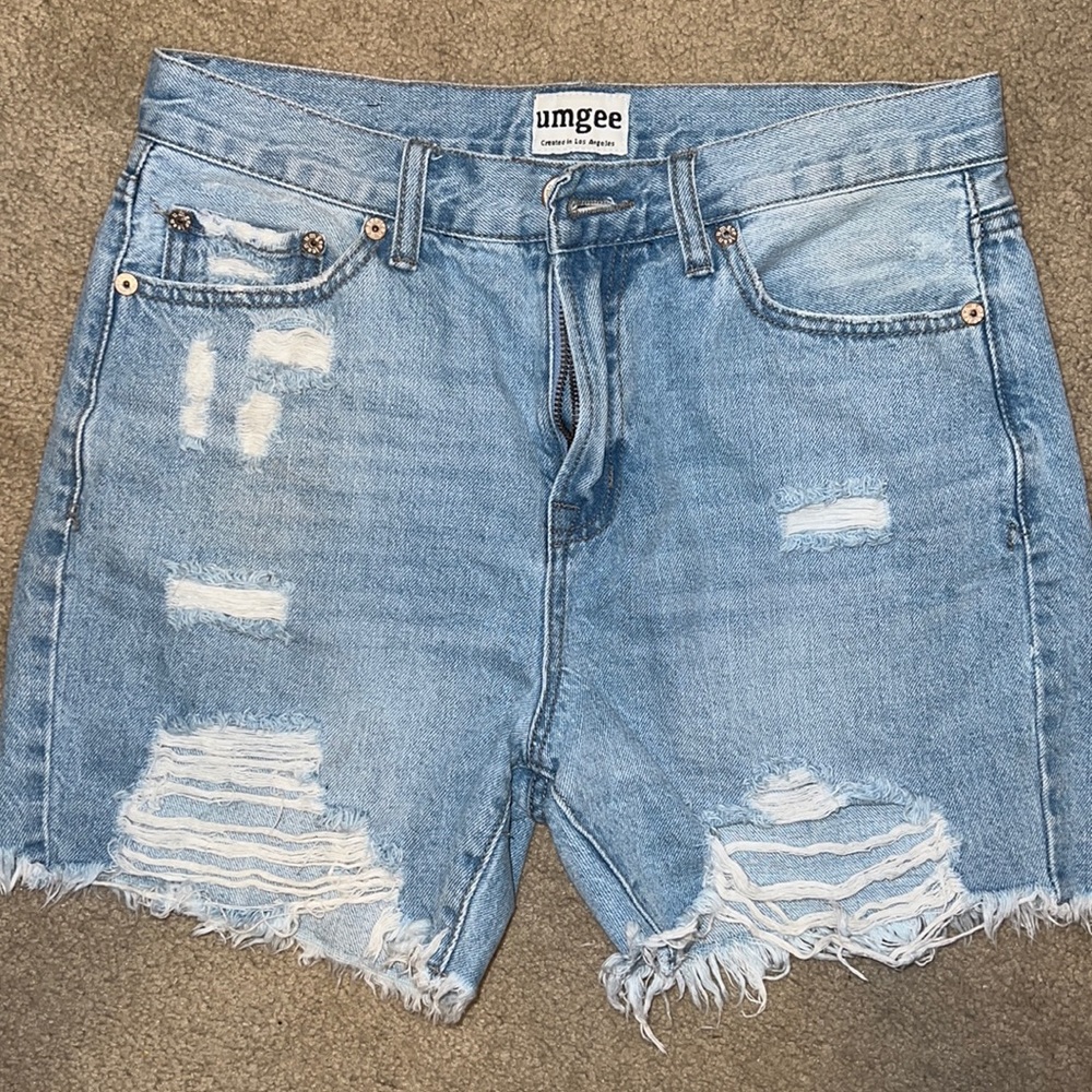 Destroyed Jean Shorts